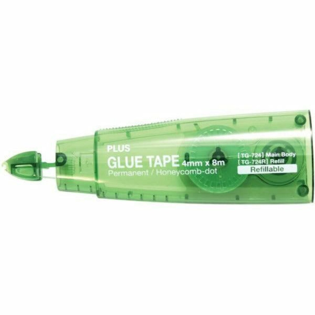 Plus Small Glue Tape Refill 3/16"X26' (fits Green TG-724) Acid Free, Dot Pattern Adhesive